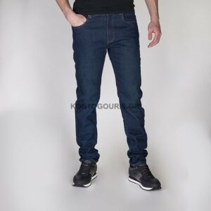 DOUBLE jean παντελόνι, ίσια γραμμή, μπλε χρώμα
