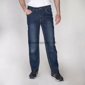 Κλασικό jean παντελόνι, φαρδύ στο πόδι
