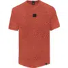 T-shirt κ/μ flama στάμπα με ρεγκλάν μανίκι Double TS-189 rust