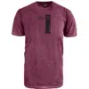 T-shirt κ/μ print cool dyed Double TS-204 aubergine