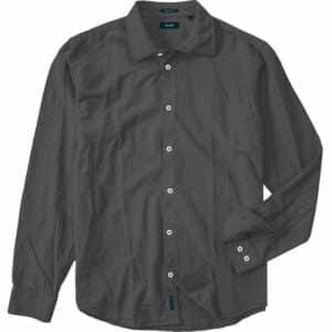 Πουκάμισο shirt linen long sleeve Double GS-550 black