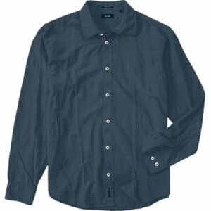 Πουκάμισο shirt linen long sleeve Double GS-550 blue