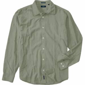 Πουκάμισο shirt linen long sleeve Double GS-550 olive