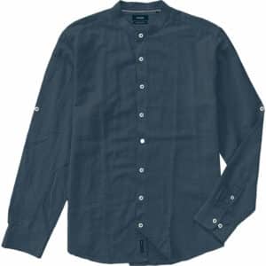 Πουκάμισο shirt mao collar long sleeve Double GS-551 blue