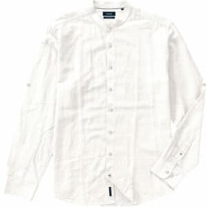 Πουκάμισο shirt mao collar long sleeve Double GS-551 off white
