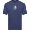 T-shirt κ/μ στάμπα Double TS-023 dark blue