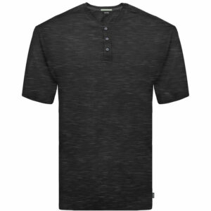 Henley (polo shirt χωρίς γιακά) κ/μ 3 κουμπιά Double TS-246 black