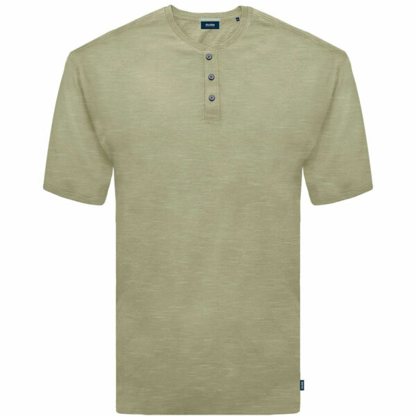 Henley (polo shirt χωρίς γιακά) κ/μ 3 κουμπιά Double TS-246 olive