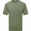 T-shirt κ/μ flama all over print Double TS-247 dark green