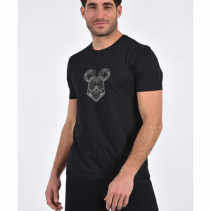 T-shirt κ/μ στάμπα MIKY Clever 23490 black