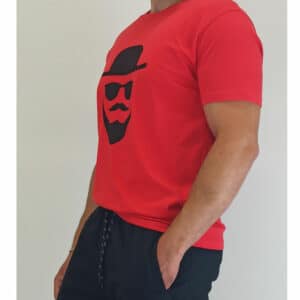 T-shirt κ/μ στάμπα Battery 21231146 red
