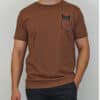 T-shirt κ/μ στάμπα Battery 21231147 brown