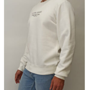 Φούτερ μπλούζα με λαιμόκοψη Clever 23280 white