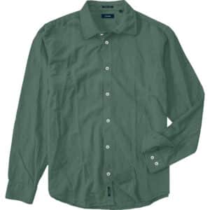 Πουκάμισο shirt linen long sleeve Double GS-589 forest green