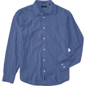 Πουκάμισο shirt linen long sleeve Double GS-589 stone blue