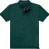 Polo all over print Double PS-315S forest green