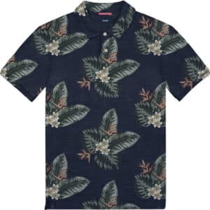 Polo flama all over print Double PS-317S navy