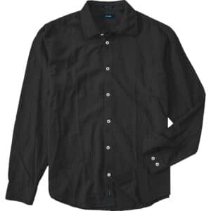 Πουκάμισο shirt linen long sleeve Double GS-589 black