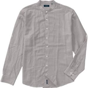 Πουκάμισο shirt mao collar long sleeve Double GS-590 ice grey