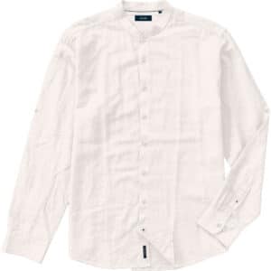 Πουκάμισο shirt mao collar long sleeve Double GS-590 off white