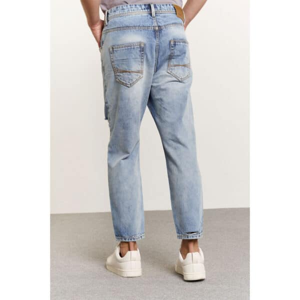Παντελόνι jean ανοιχτόχρωμο με φθορές Edward LENKER-82