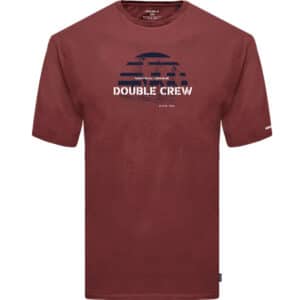 T-shirt κ/μ στάμπα Double TS-2004 deep red