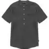 Πουκάμισο shirt mao collar short sleeve Double GS-500 black