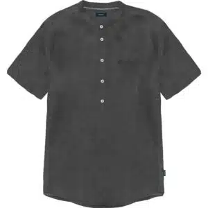 Πουκάμισο shirt mao collar short sleeve Double GS-500 black