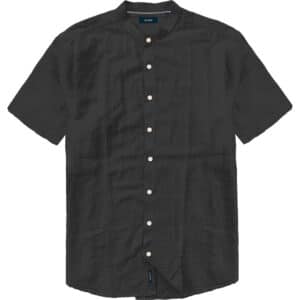 Πουκάμισο shirt mao collar short sleeve Double GS-593 black
