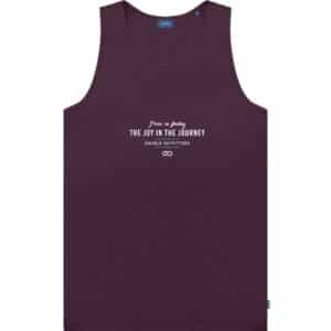 T-shirt tank top print Double TSL-282 aubergine