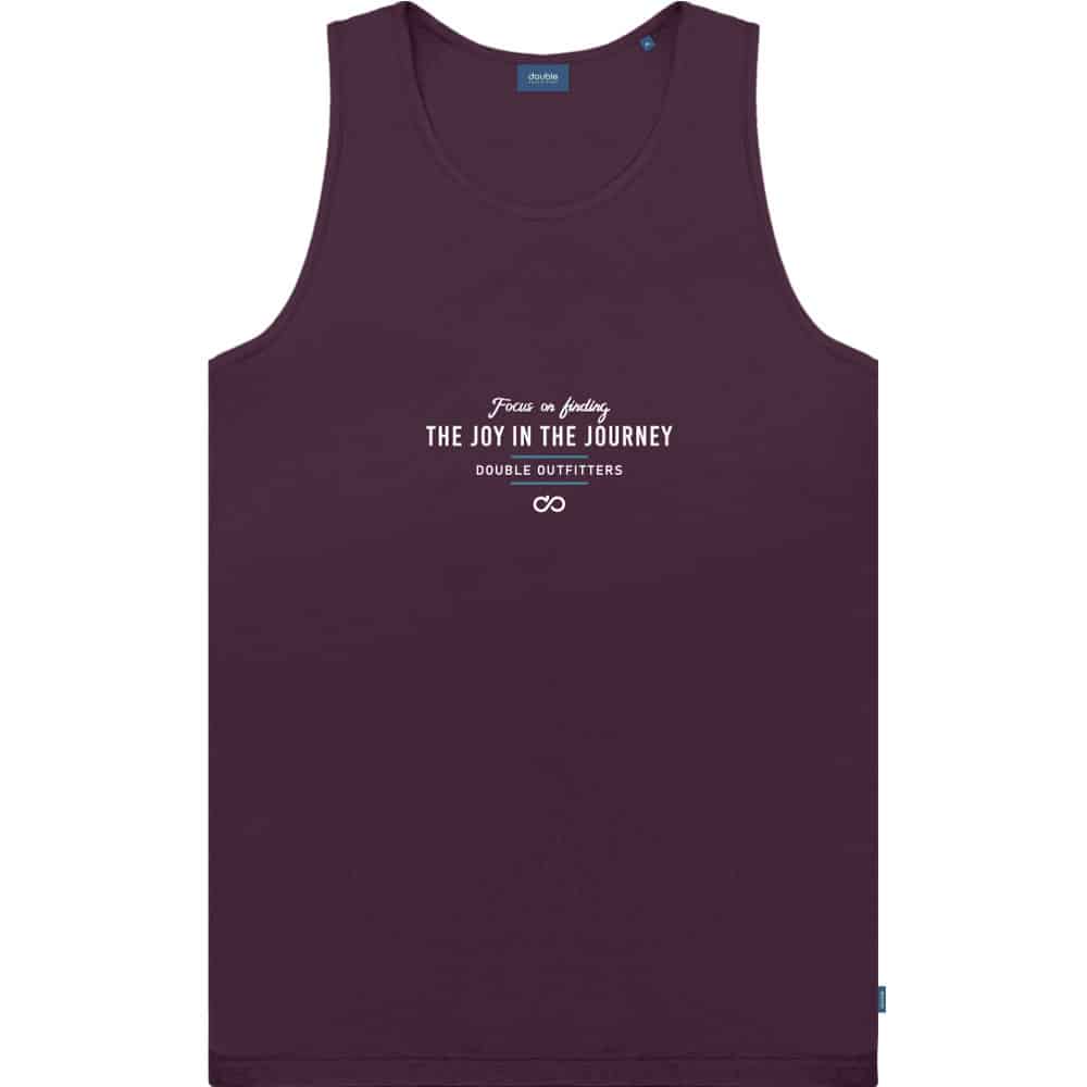 T-shirt tank top print Double TSL-282 aubergine